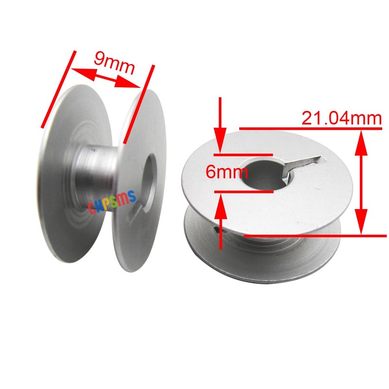 ckpsms Brand â€“ 5PCS L Style Bobbin Cases and 20PCS L Style Aluminum bobbins Compatible with/Replacement for JUKI Brand CONSEW Brand Singer Brand Brother Brand Single Needle lockstitch Sewing Machine - Image 4